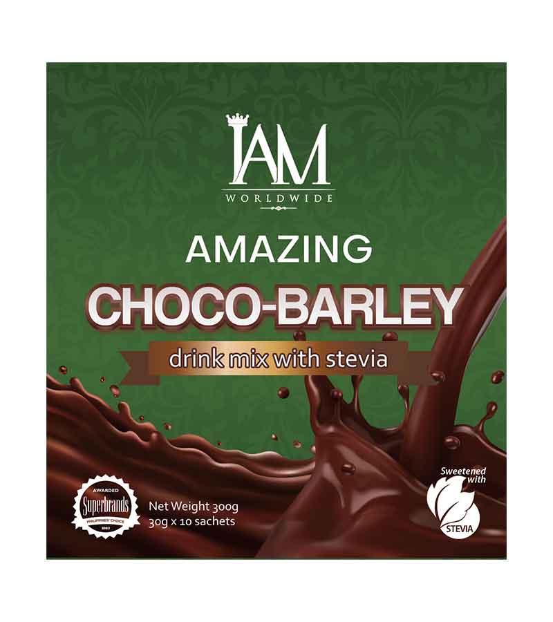1 Box - IAM Worldwide Choco Barley Powder Drink Mix (3g x 10 Sachets)