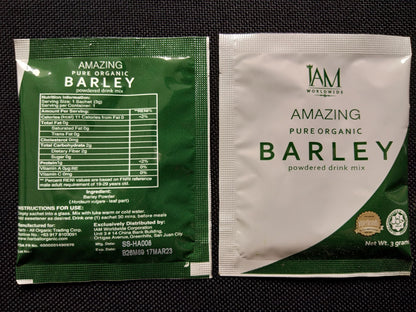 3 Boxes – IAM Worldwide Pure Organic Barley Powder Drink Mix (3g x 30 Sachets)