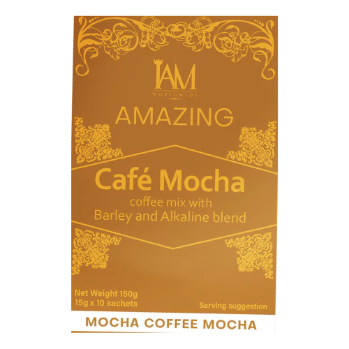 IAM Worldwide Coffee Mocha with Barley and Alkaline  ( 1 box - 10 sachets )