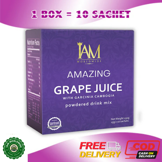 1 Box of IAM Worldwide Garcinia Cambogia Grape Juice - 10 sachets